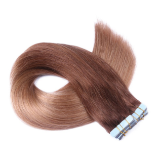 10 x Tape In - 4/27 Ombre - Hair Extensions - 2,5g - NOVON EXTENTIONS