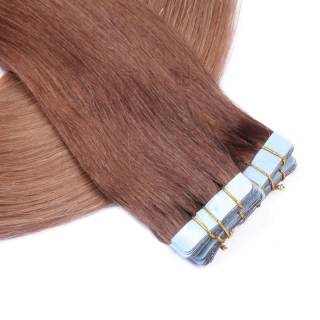 10 x Tape In - 4/27 Ombre - Hair Extensions - 2,5g - NOVON EXTENTIONS 60 cm