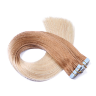 10 x Tape In - 12/60 Ombre - Hair Extensions - 2,5g - NOVON EXTENTIONS 40 cm