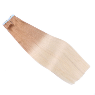 10 x Tape In - 12/60 Ombre - Hair Extensions - 2,5g - NOVON EXTENTIONS 50 cm