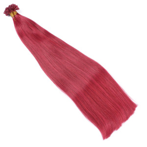 25 x Keratin Bonding Hair Extensions - Burg - 100% Echthaar - NOVON EXTENTIONS